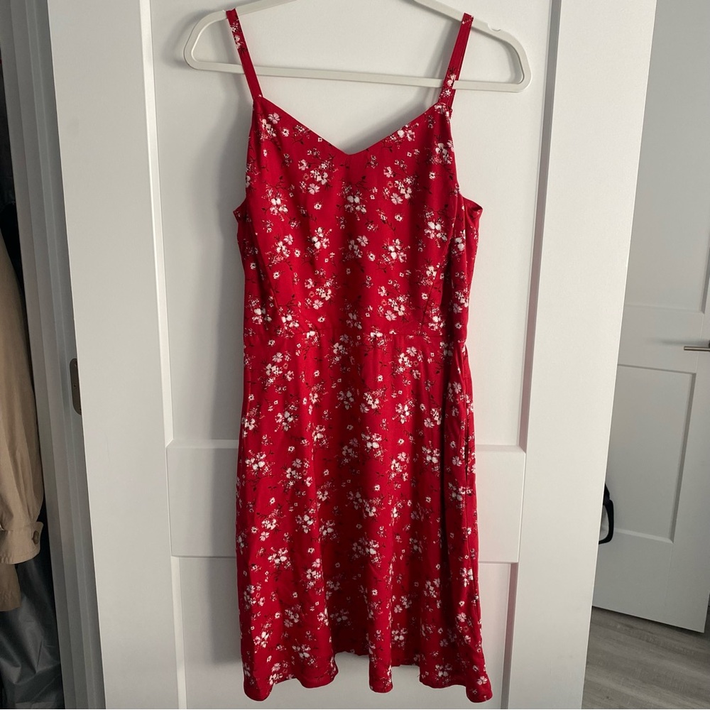 Maurices Red Floral Cami Dress